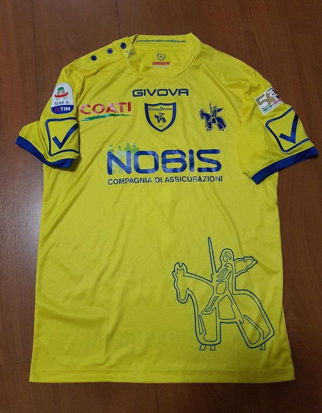 maillot équipe de ac chievoverona domicile 2018-2019 rétro