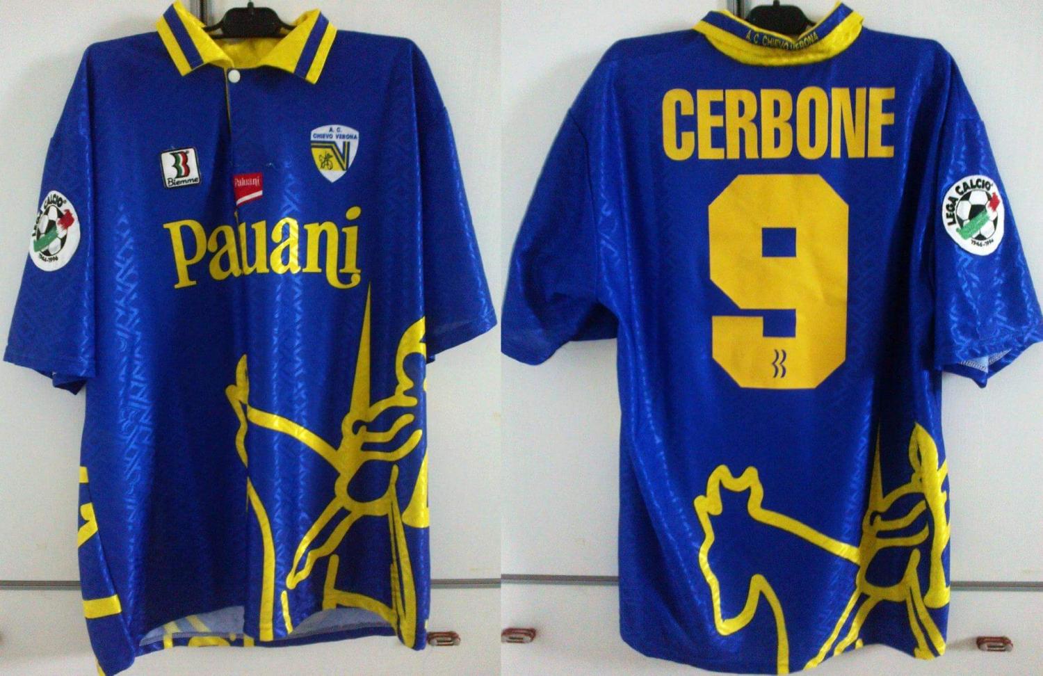 maillot équipe de ac chievoverona exterieur 1996-1997 rétro