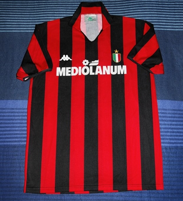 maillot équipe de ac milan domicile 1988-1989 pas cher