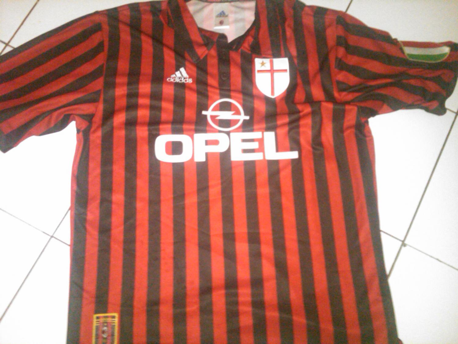 maillot équipe de ac milan domicile 1999-2000 pas cher