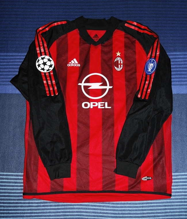 maillot équipe de ac milan domicile 2002-2003 pas cher