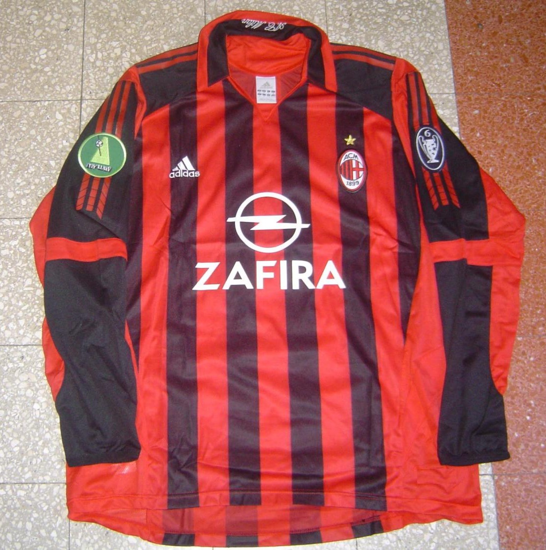 maillot équipe de ac milan domicile 2005-2006 pas cher