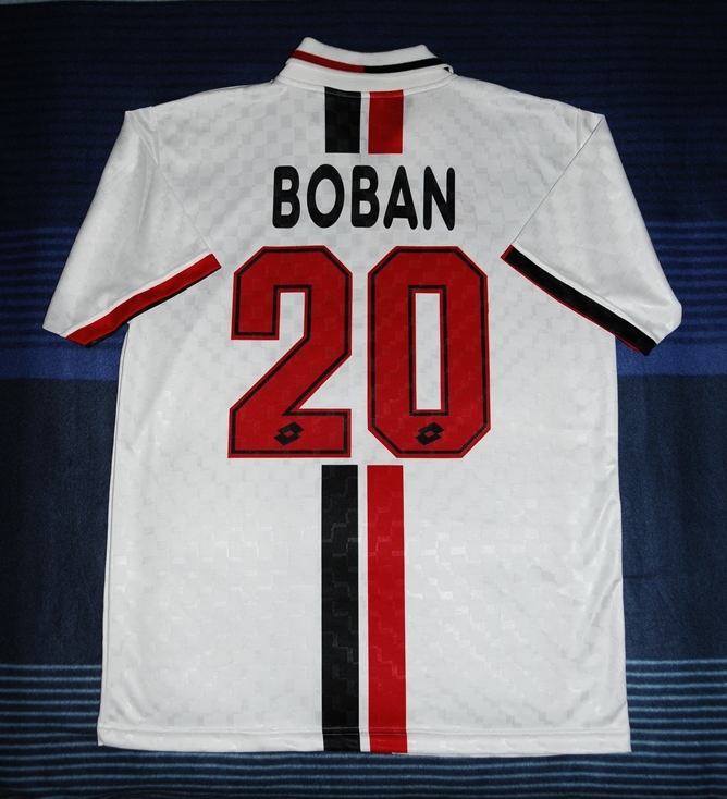 maillot équipe de ac milan exterieur 1995-1997 rétro