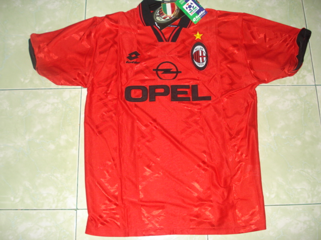 maillot équipe de ac milan third 1996-1997 rétro