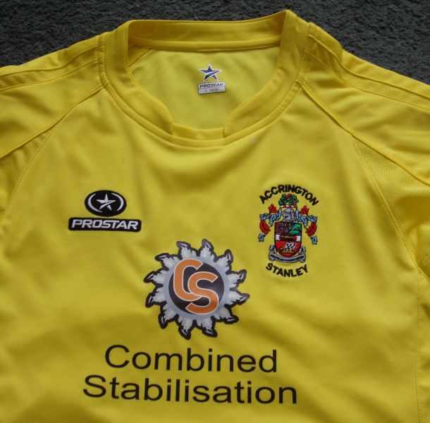 maillot équipe de accrington stanley exterieur 2008-2009 rétro