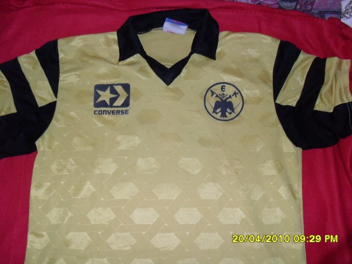 maillot équipe de aek athènes domicile 1985-1986 pas cher