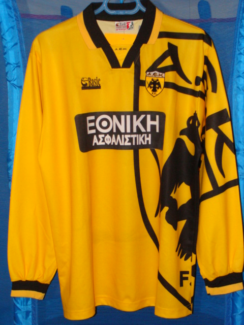 maillot équipe de aek athènes domicile 1995 pas cher