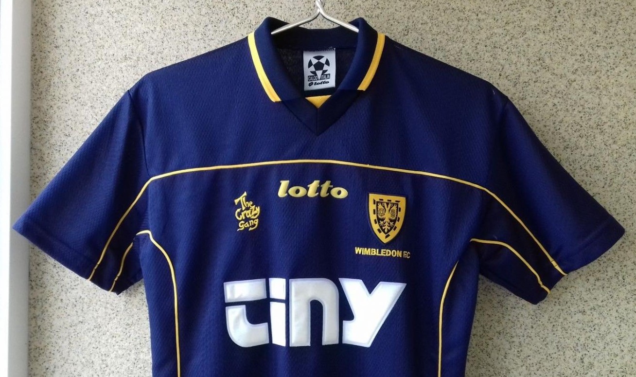 maillot équipe de afc wimbledon domicile 1999-2000 rétro