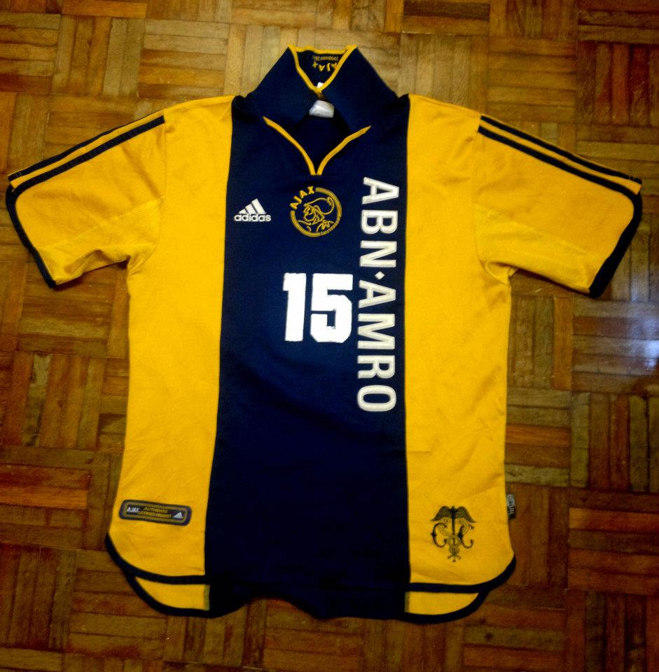 maillot équipe de ajax amsterdam exterieur 2000-2001 pas cher