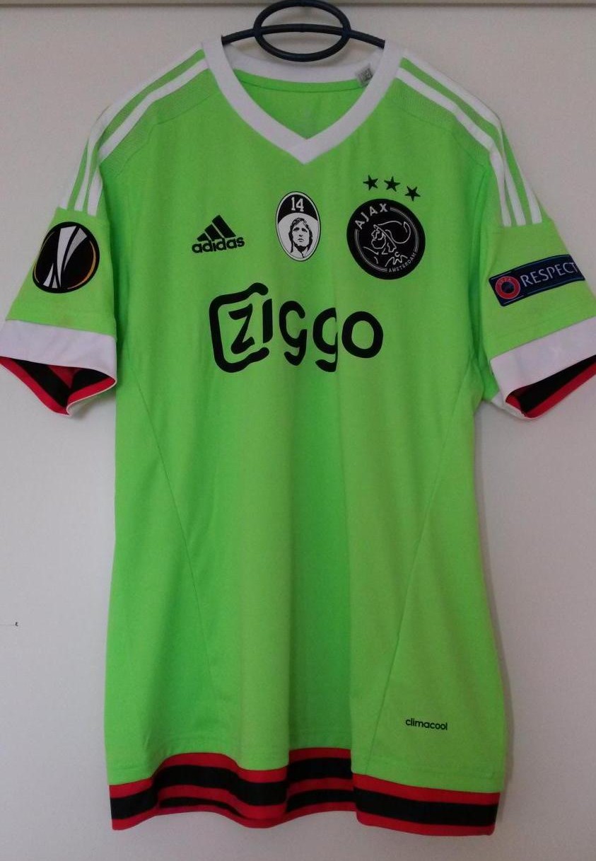 maillot équipe de ajax amsterdam exterieur 2015-2016 pas cher