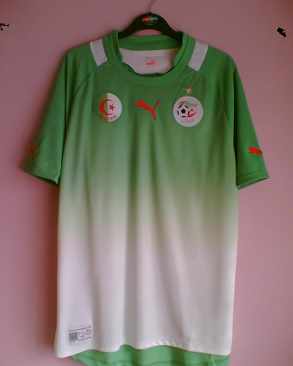 maillot équipe de algérie exterieur 2012-2013 pas cher