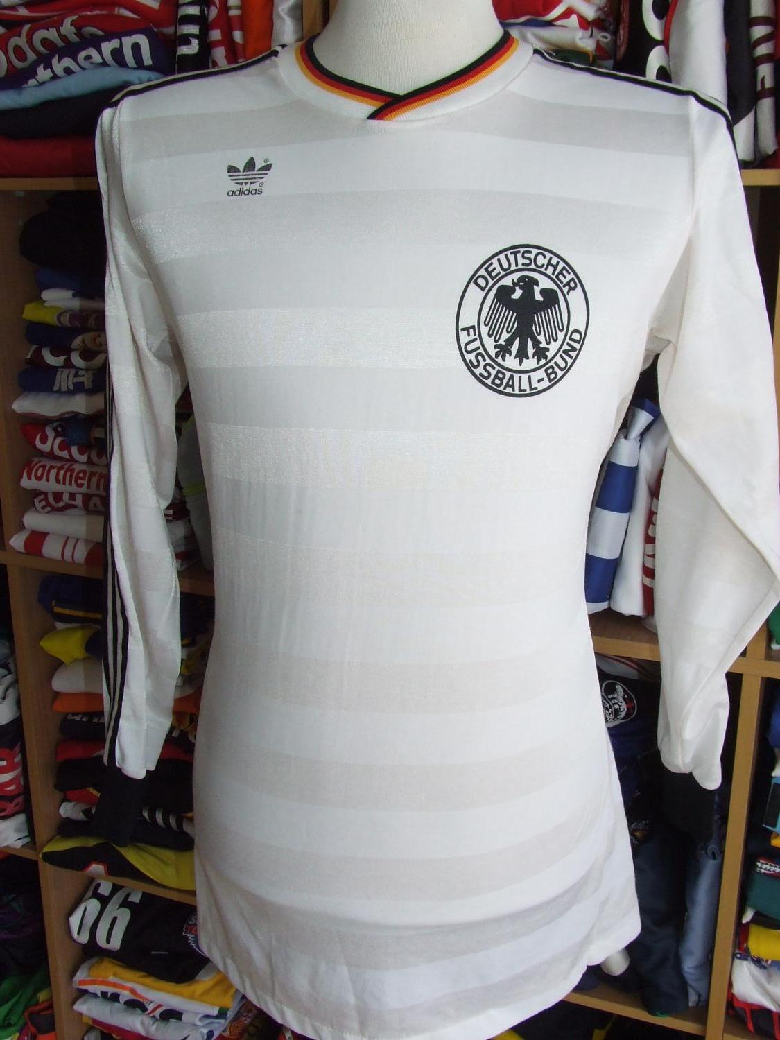 maillot équipe de allemagne domicile 1986-1988 rétro