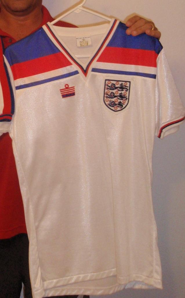 maillot équipe de angleterre domicile 1980-1983 rétro