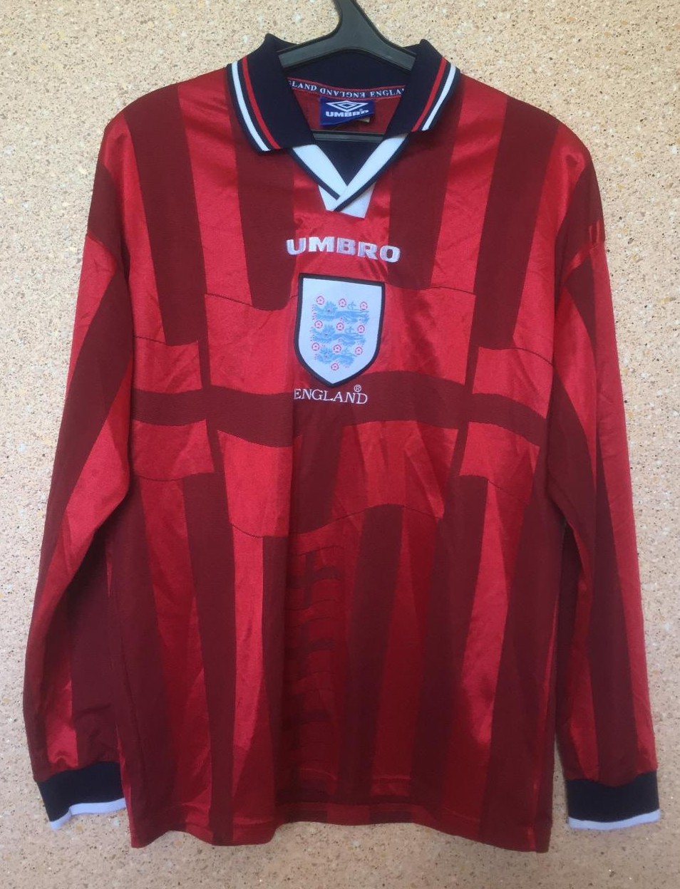 maillot équipe de angleterre exterieur 1997-1999 rétro