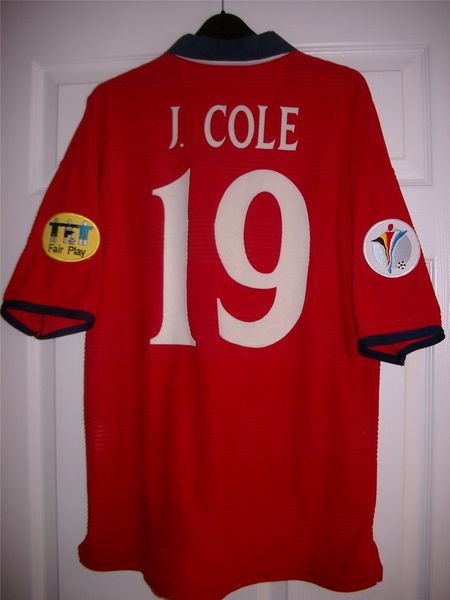 maillot équipe de angleterre exterieur 1999-2001 rétro