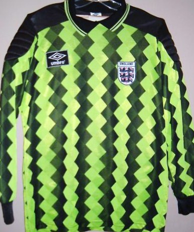 maillot équipe de angleterre gardien 1988-1990 pas cher