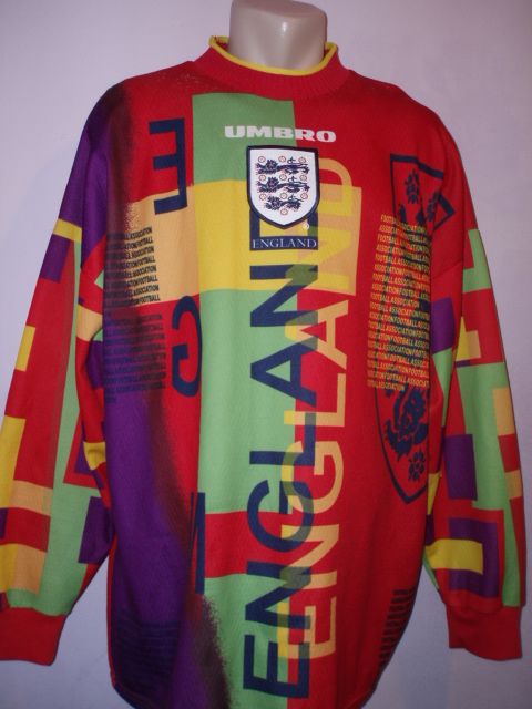 maillot équipe de angleterre gardien 1995-1996 rétro