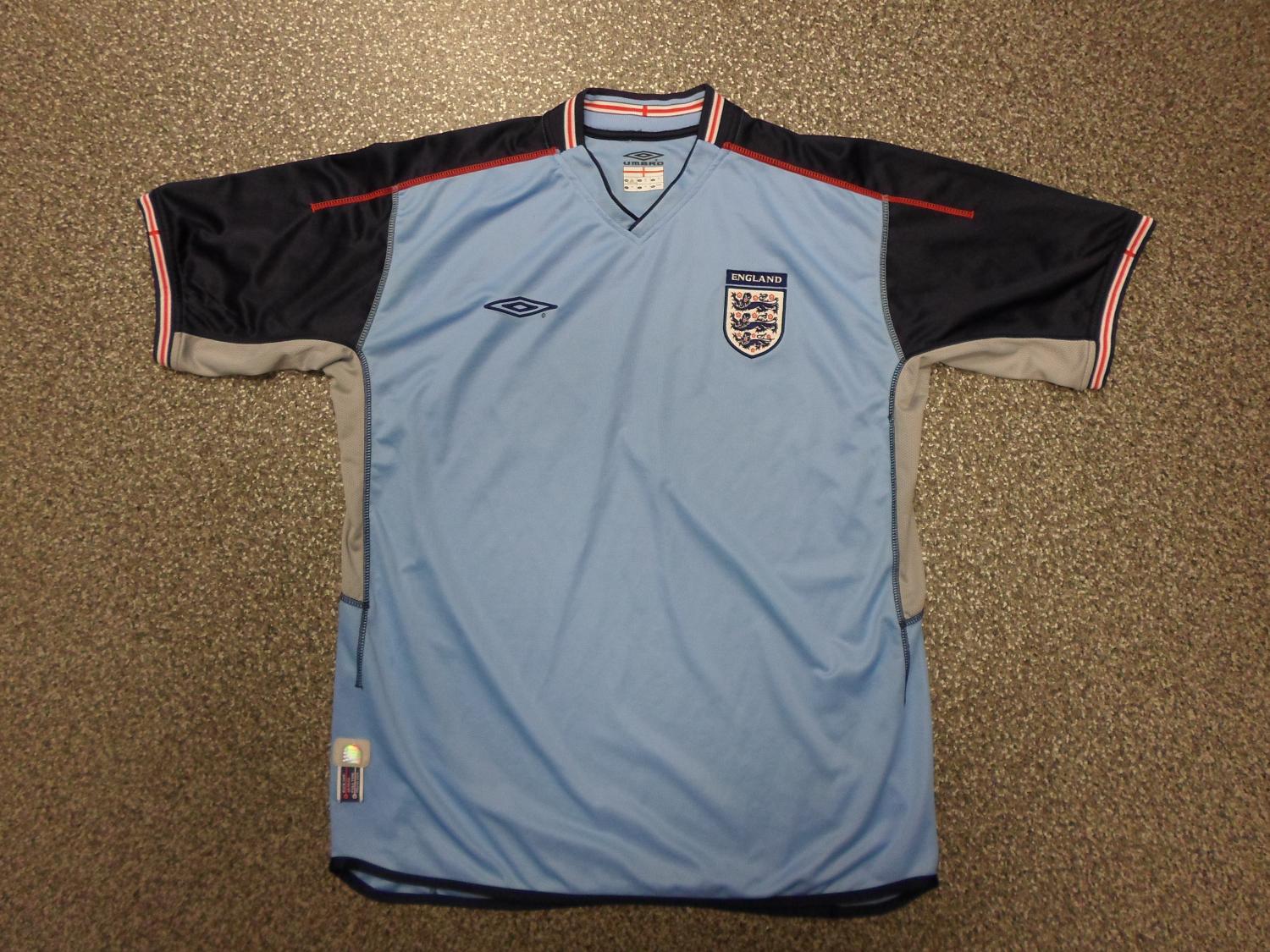 maillot équipe de angleterre gardien 2002-2004 rétro