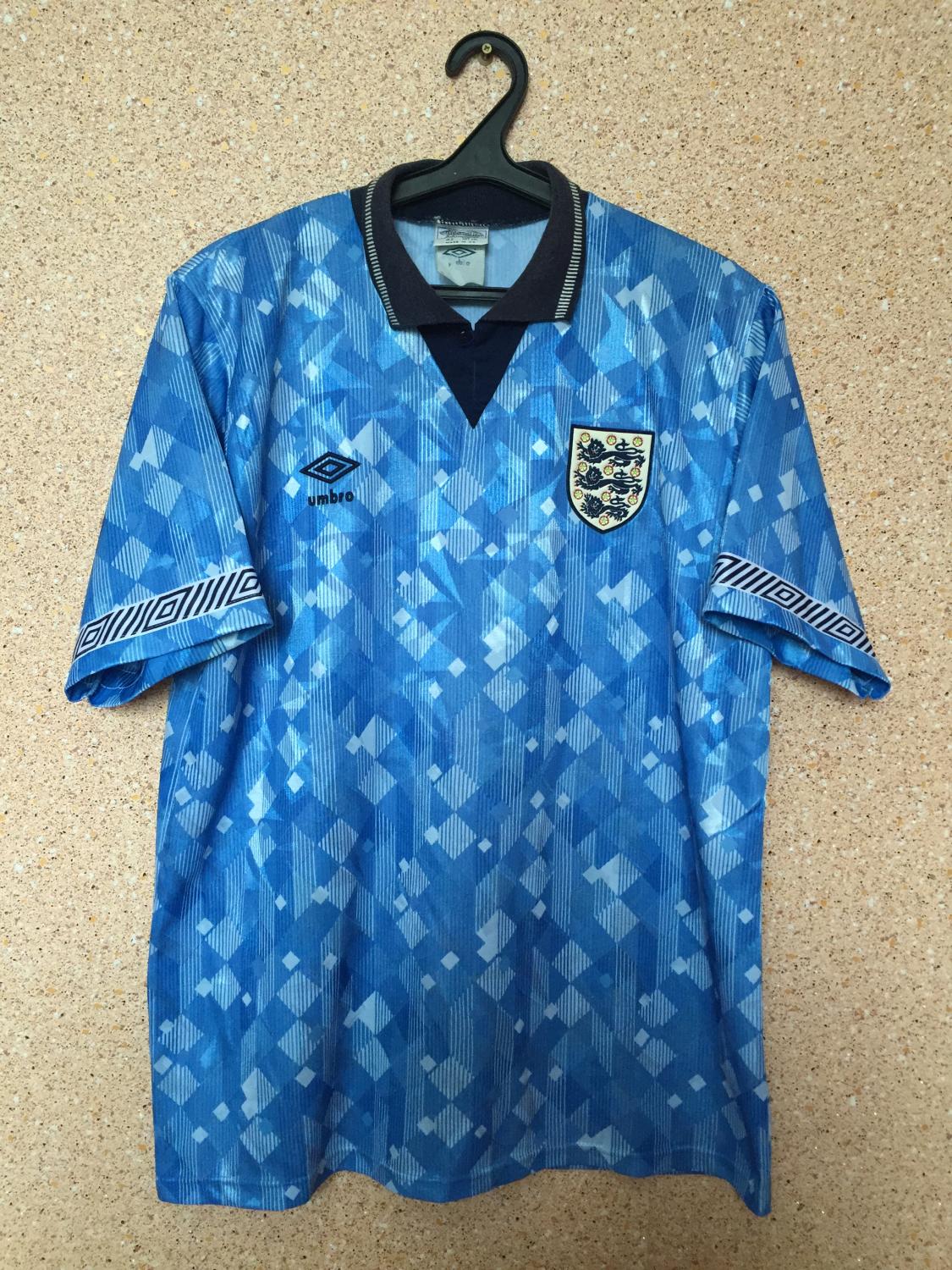 maillot équipe de angleterre third 1990-1992 rétro