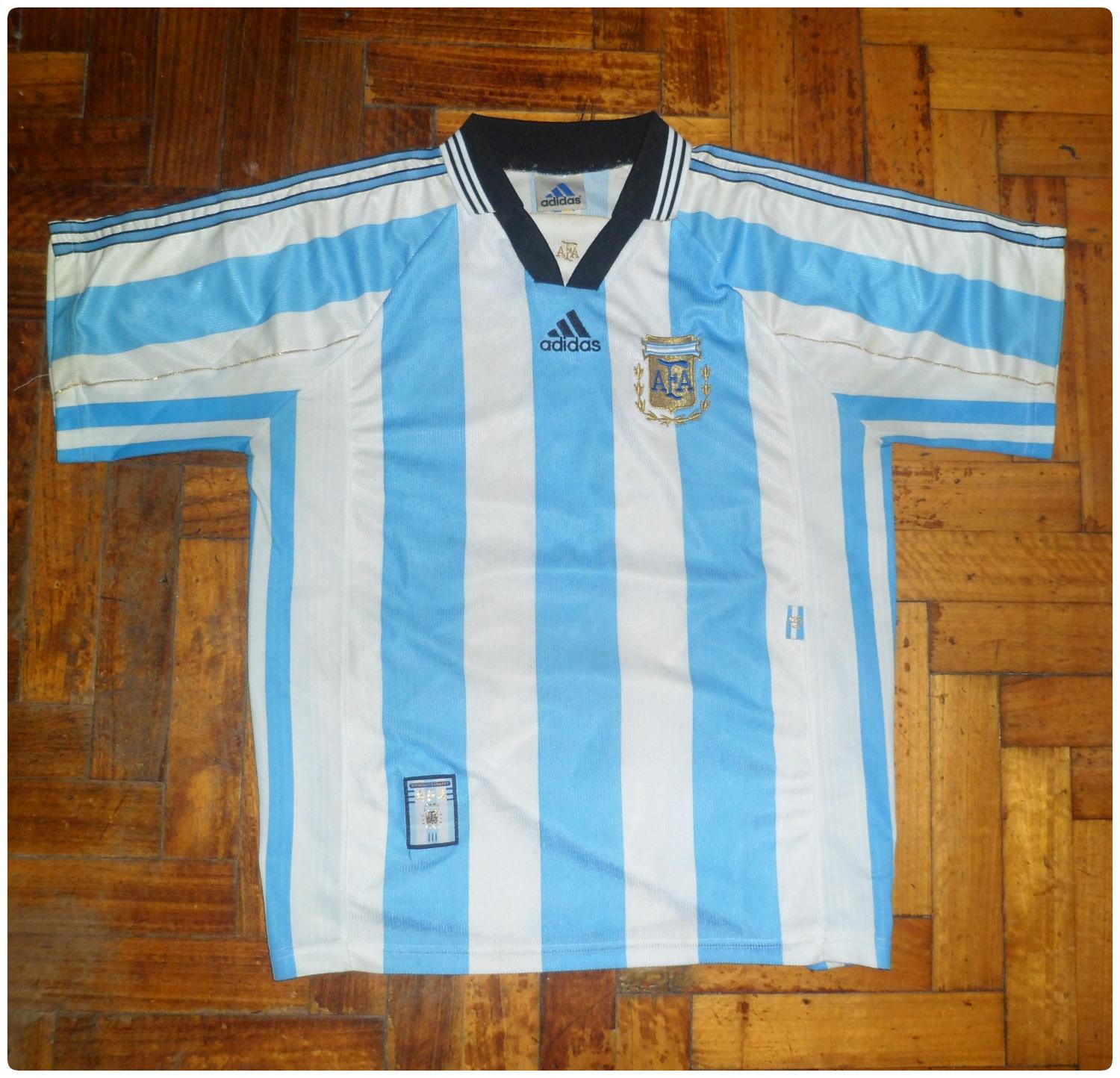 maillot équipe de argentine domicile 1998-1999 pas cher