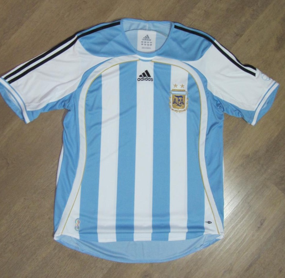 maillot équipe de argentine domicile 2006-2007 rétro