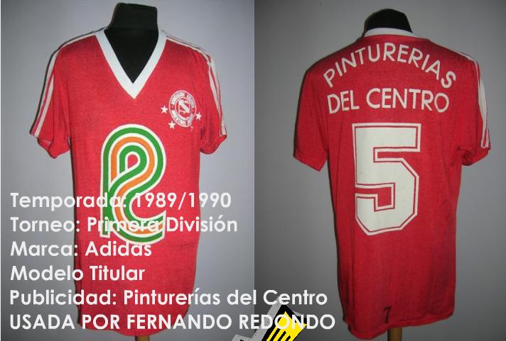 maillot équipe de argentinos juniors domicile 1989 rétro