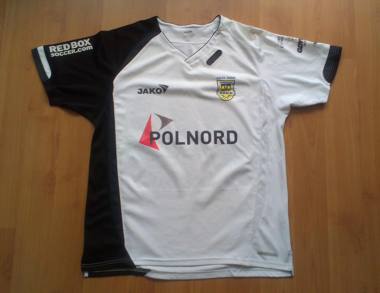 maillot équipe de arka gdynia exterieur 2008-2009 rétro