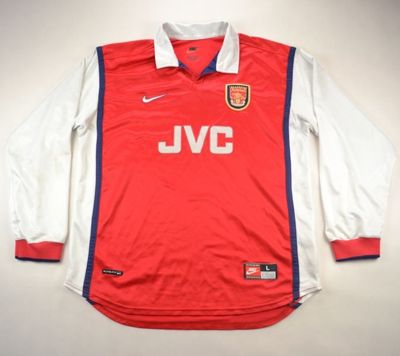 maillot équipe de arsenal fc domicile 1998-1999 rétro