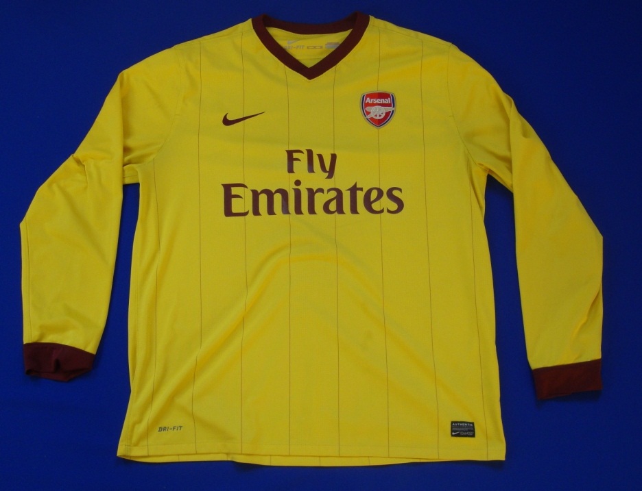 maillot équipe de arsenal fc exterieur 2010-2012 rétro