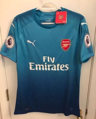 maillot équipe de arsenal fc exterieur 2017-2018 rétro