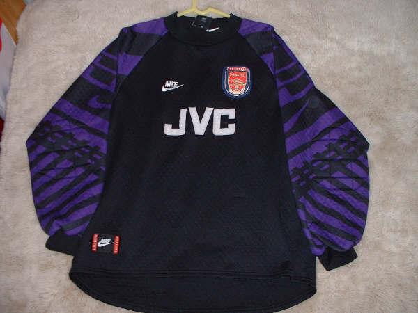 maillot équipe de arsenal fc gardien 1995-1996 rétro