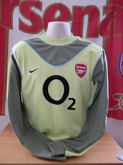 maillot équipe de arsenal fc gardien 2003-2004 rétro