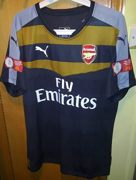 maillot équipe de arsenal fc gardien 2015-2016 rétro