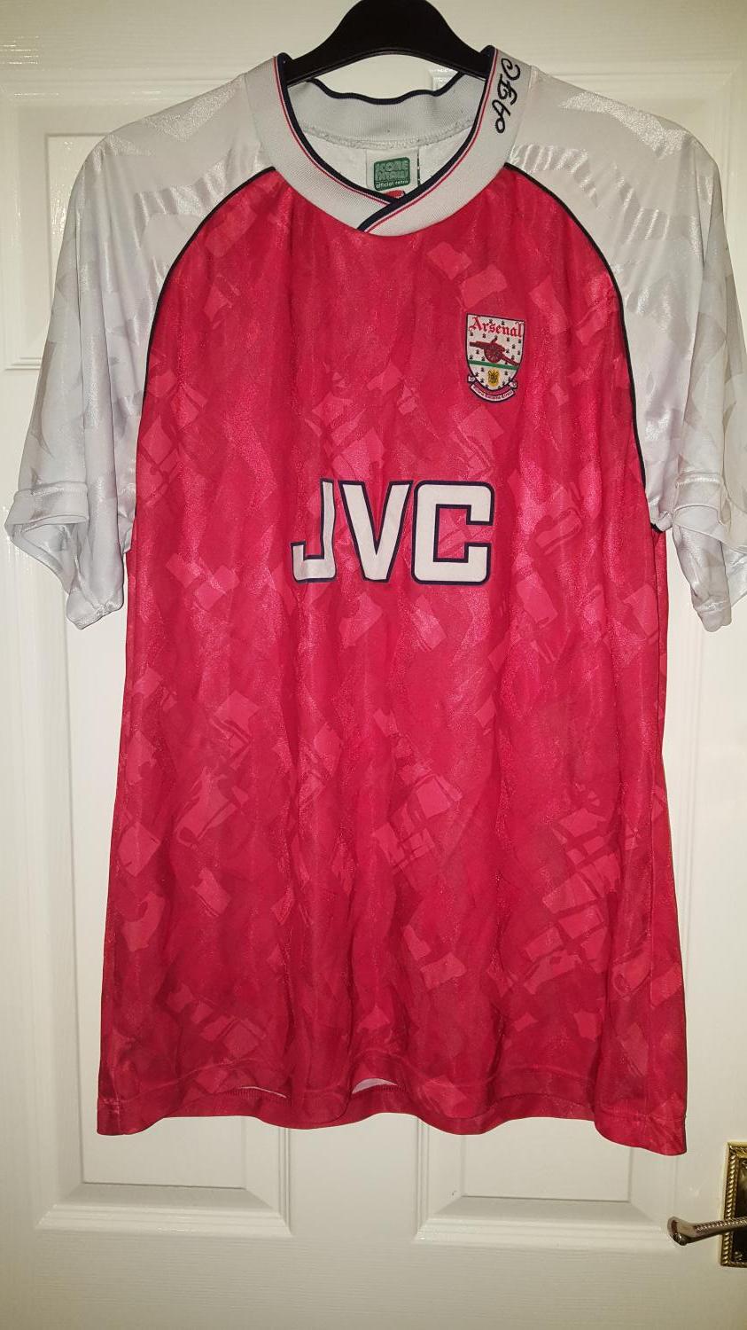 maillot équipe de arsenal fc réplique 1990-1992 pas cher