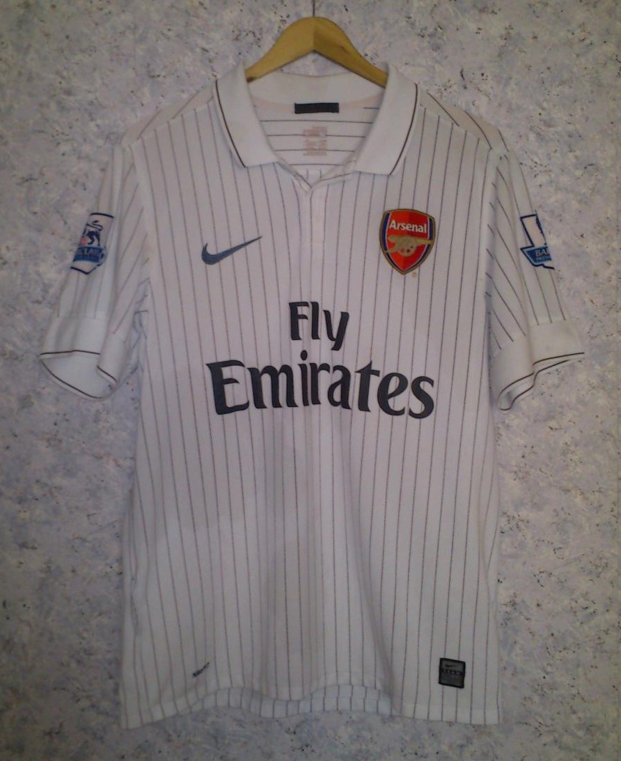 maillot équipe de arsenal fc third 2009-2010 rétro