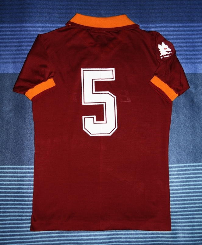 maillot équipe de as rome domicile 1983 rétro