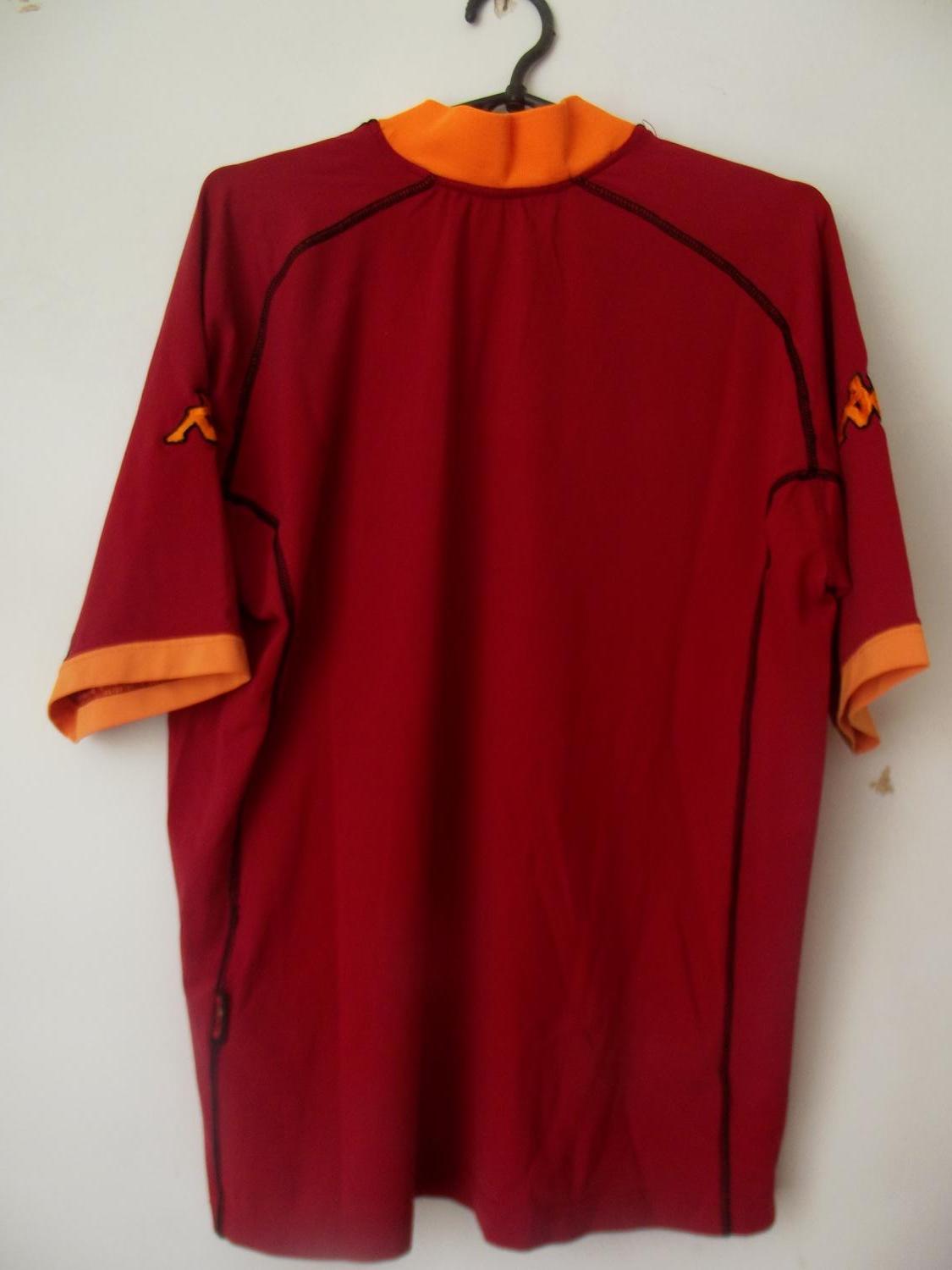 maillot équipe de as rome domicile 2001-2002 rétro