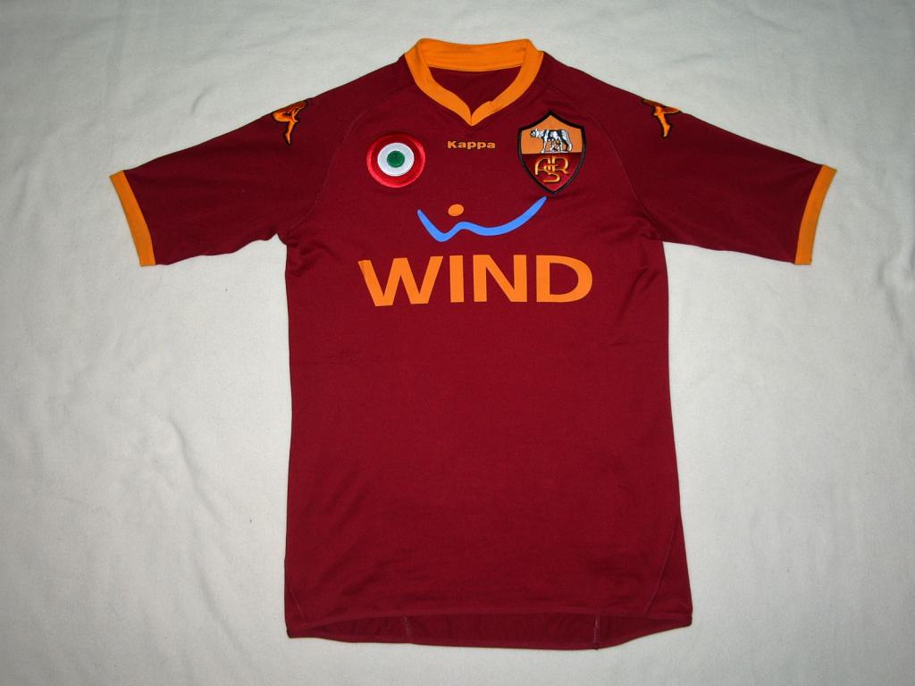 maillot équipe de as rome domicile 2007-2008 rétro