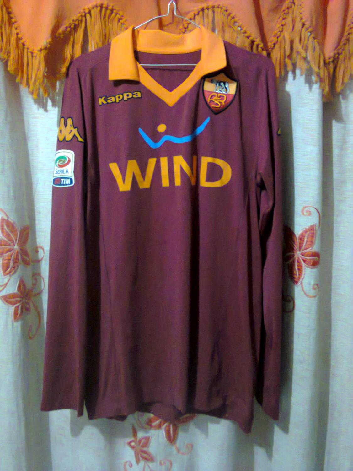 maillot équipe de as rome domicile 2012-2013 rétro