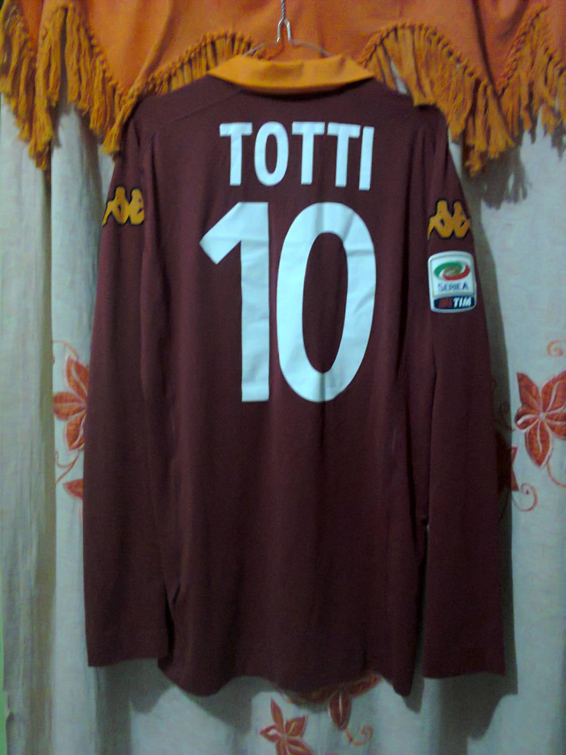 maillot équipe de as rome domicile 2012-2013 rétro