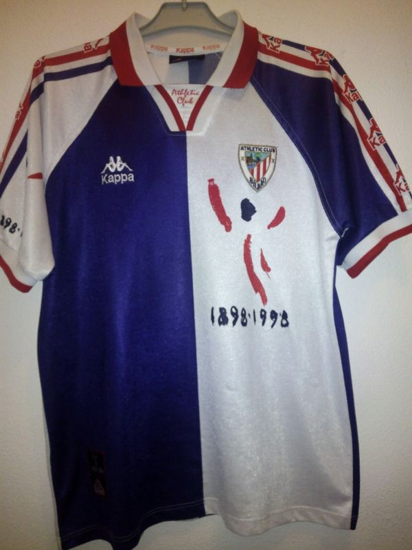 maillot équipe de athletic bilbao exterieur 1997-1998 rétro