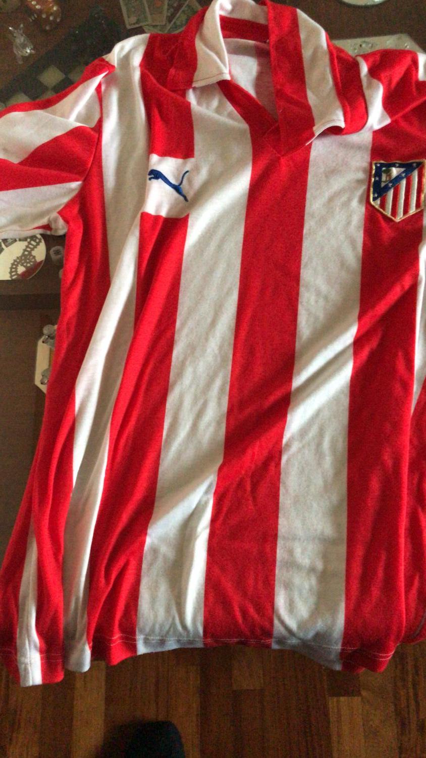 maillot équipe de atlético de madrid domicile 1985-1986 rétro