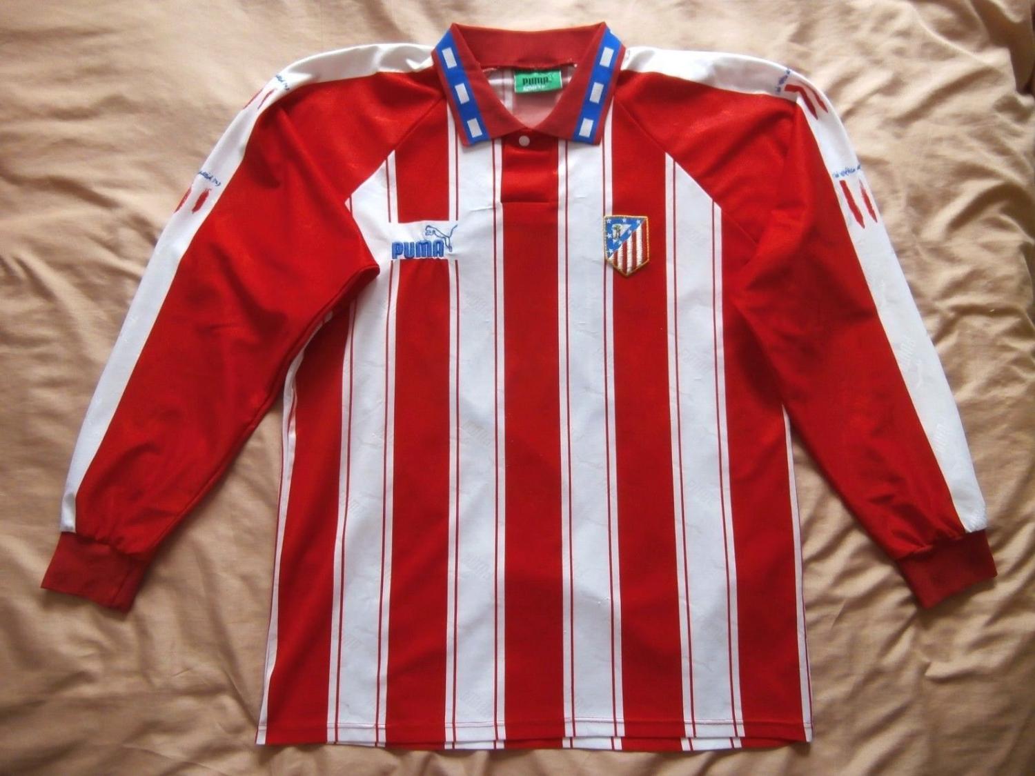 maillot équipe de atlético de madrid domicile 1994-1995 rétro