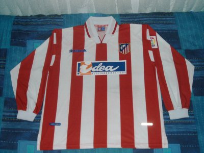 maillot équipe de atlético de madrid domicile 2000-2001 rétro