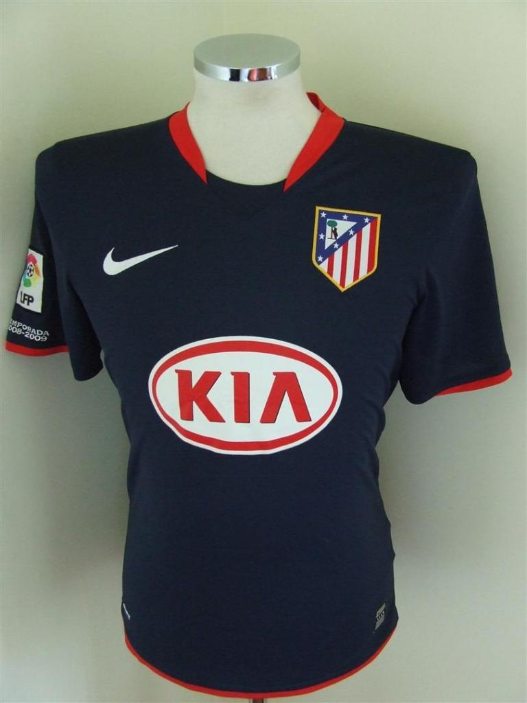 maillot équipe de atlético de madrid exterieur 2008-2009 rétro