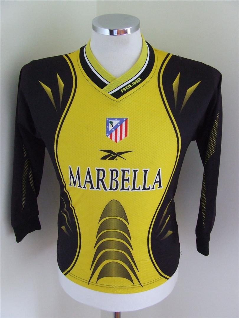 maillot équipe de atlético de madrid gardien 1998-1999 rétro