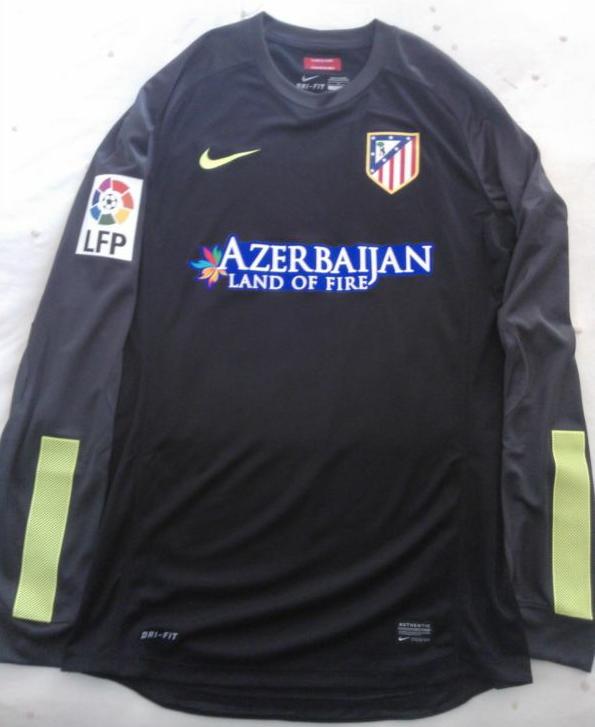 maillot équipe de atlético de madrid gardien 2013-2014 rétro