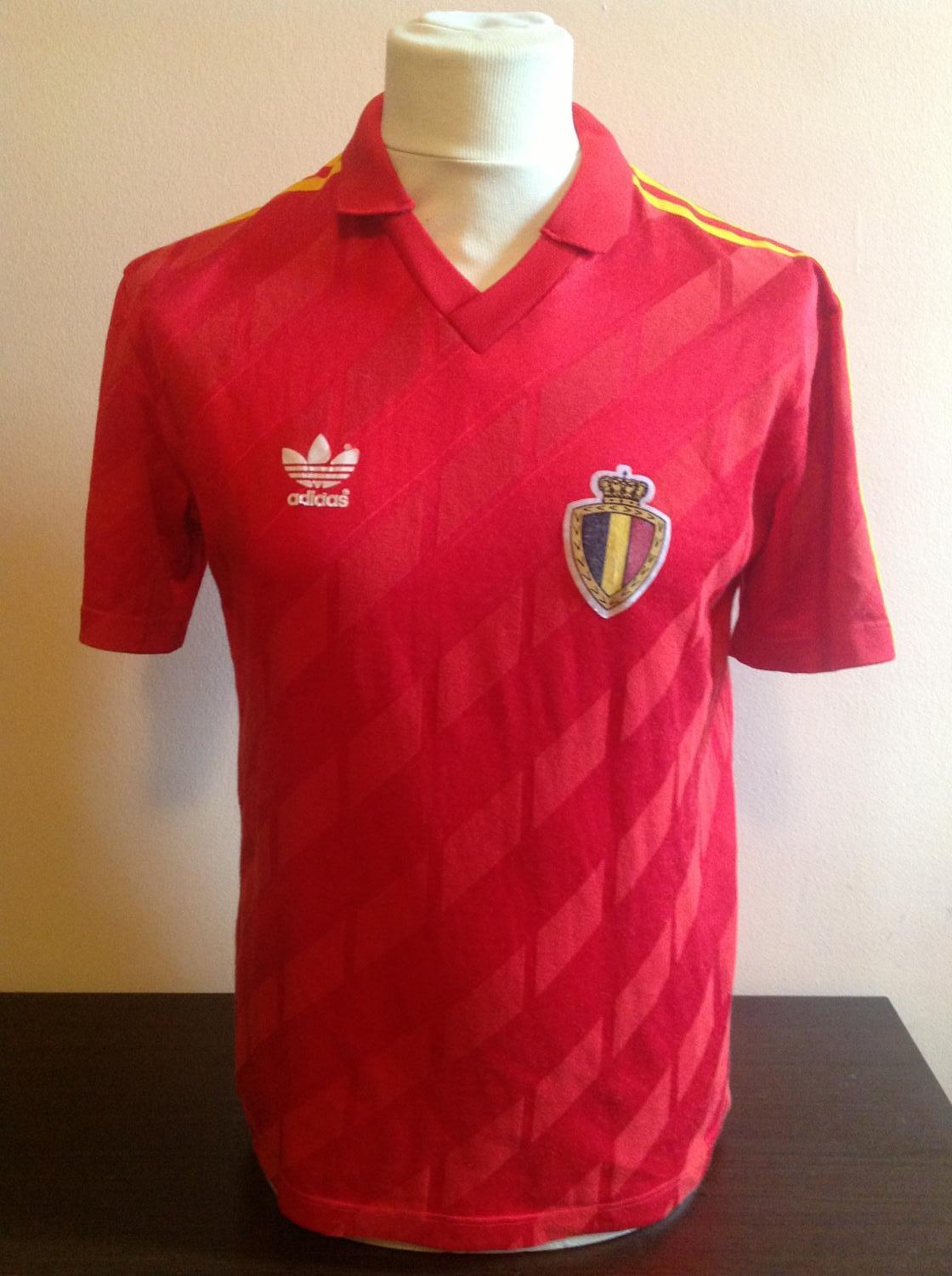 maillot équipe de belgique domicile 1986-1988 rétro