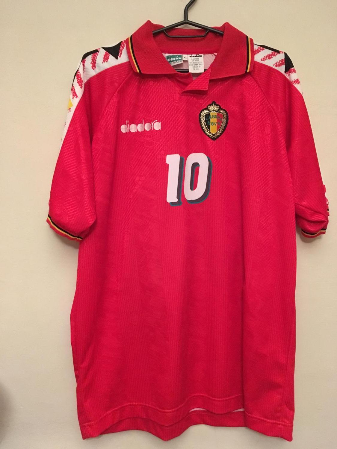 maillot équipe de belgique domicile 1994-1995 rétro