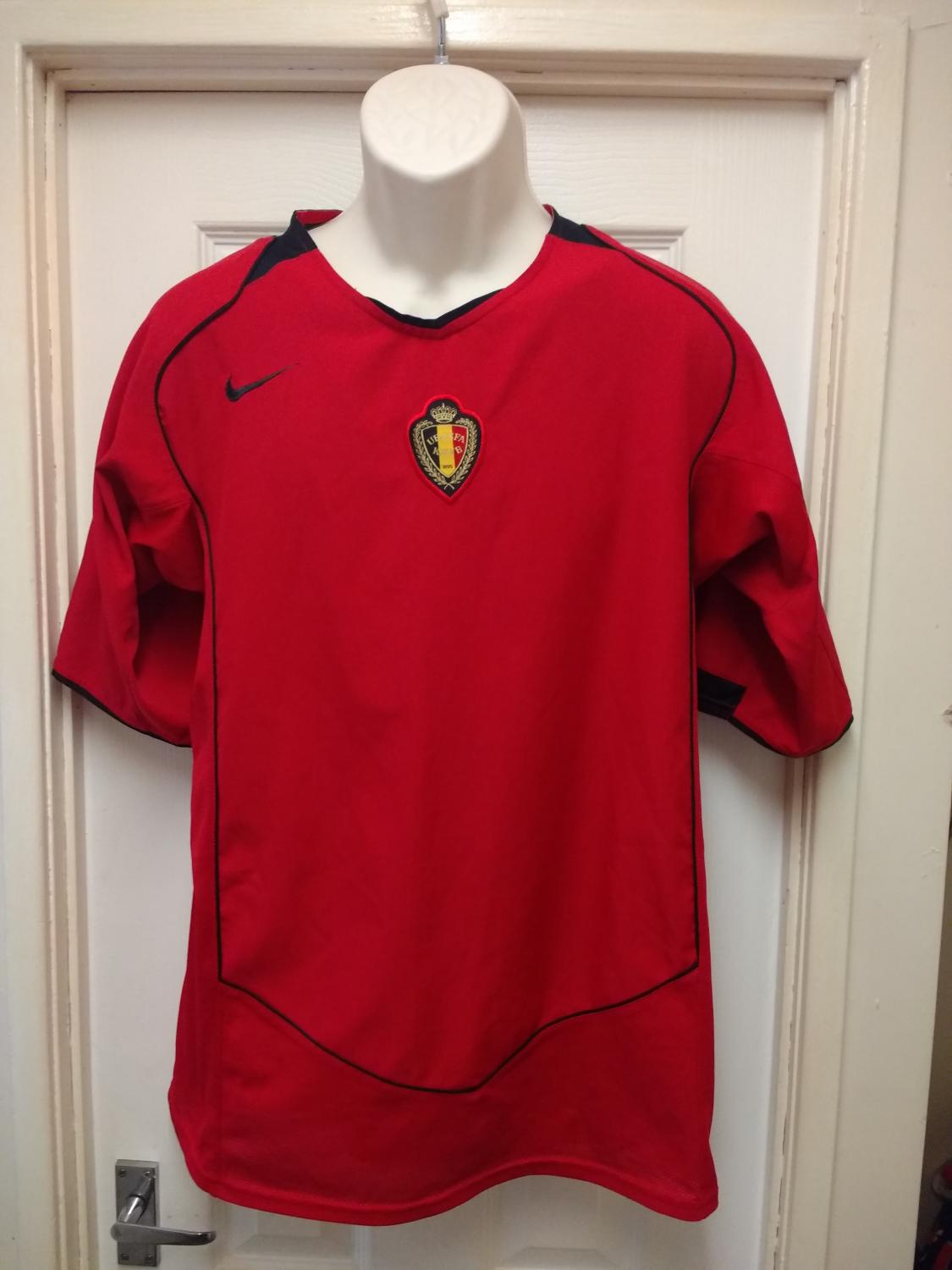 maillot équipe de belgique domicile 2004-2006 rétro